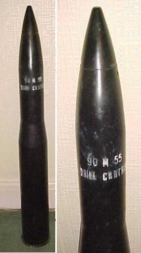 US M55 90mm Tank Drill Round